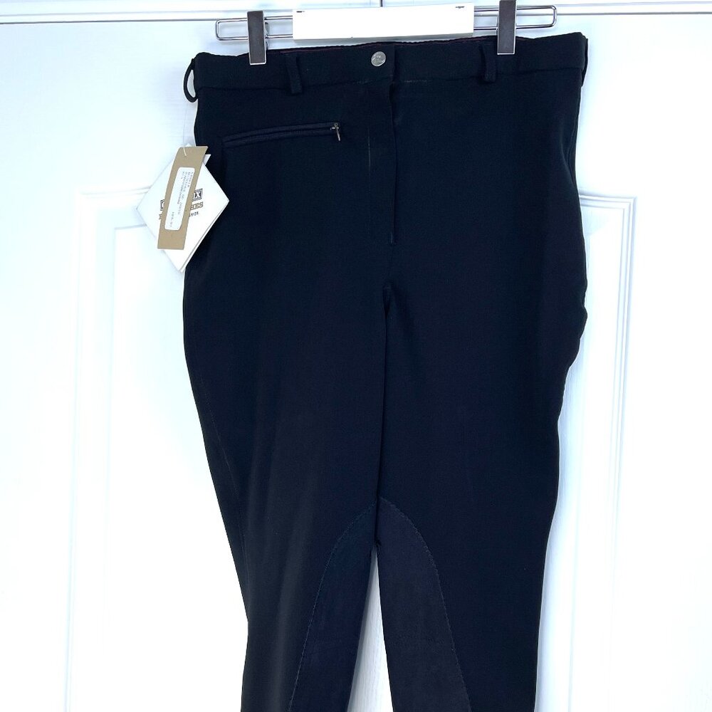 NEW Grand Prix F³ Breeches Riding Pants Size 32Regular Black Quickwick Dura-Ride